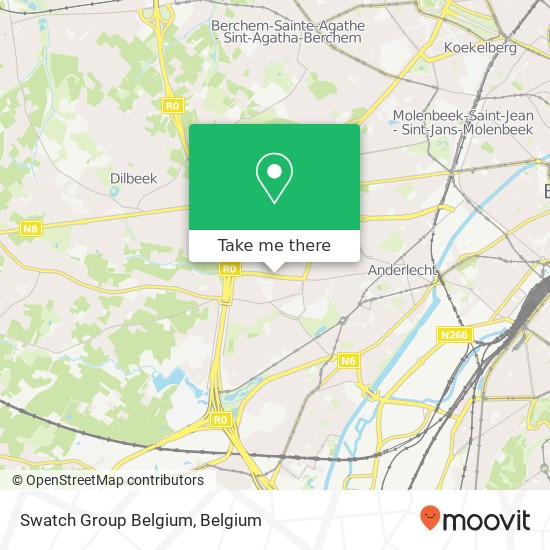 Swatch Group Belgium map