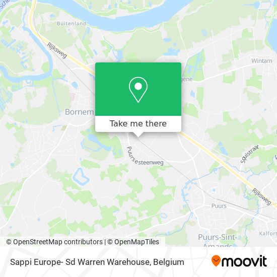 Sappi Europe- Sd Warren Warehouse map