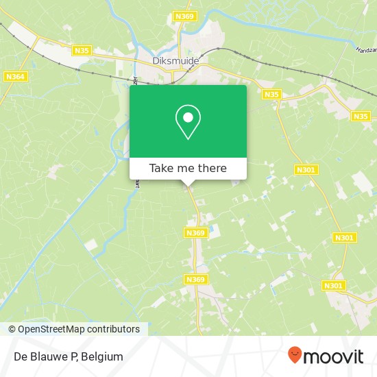 De Blauwe P map