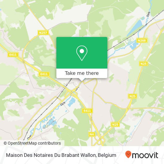 Maison Des Notaires Du Brabant Wallon map