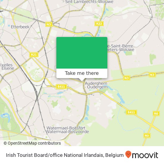 Irish Tourist Board / office National Irlandais map