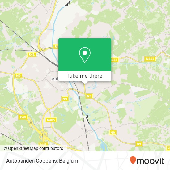 Autobanden Coppens map