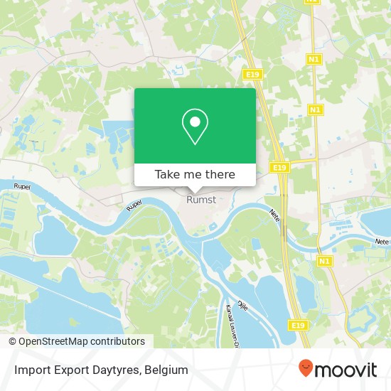 Import Export Daytyres map