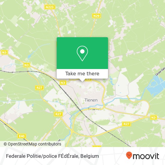 Federale Politie / police FÉdÉrale map