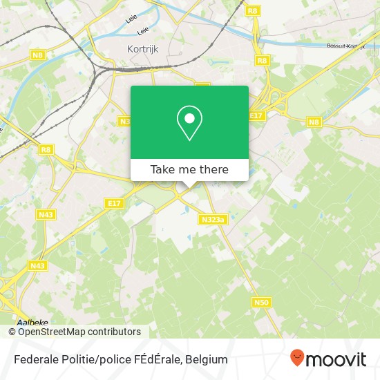 Federale Politie / police FÉdÉrale map