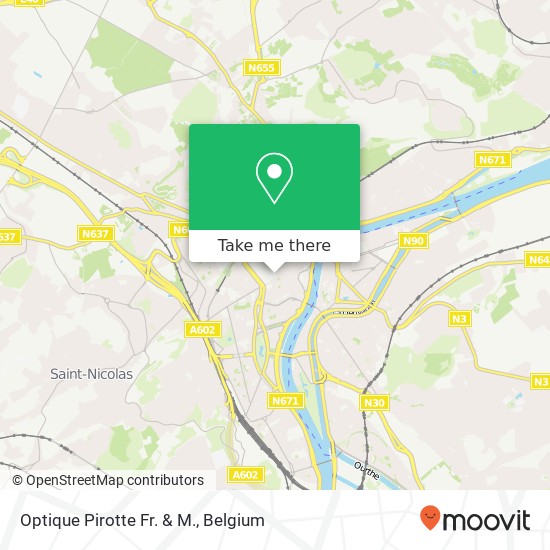 Optique Pirotte Fr. & M. map