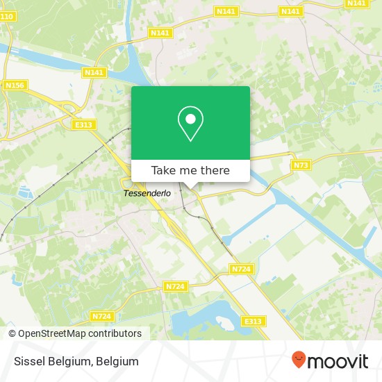 Sissel Belgium map