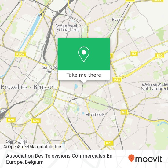 Association Des Televisions Commerciales En Europe map