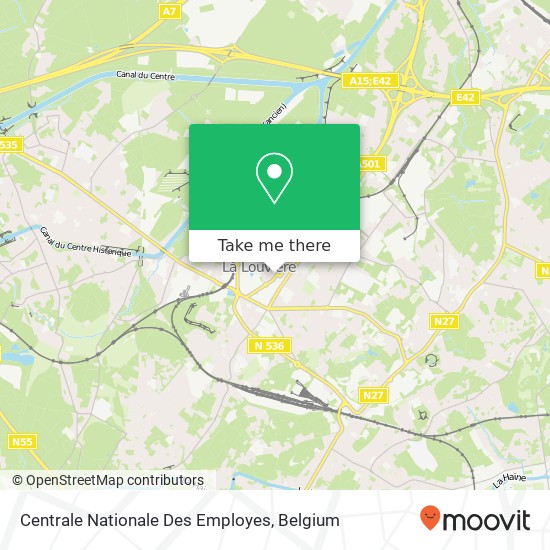 Centrale Nationale Des Employes map