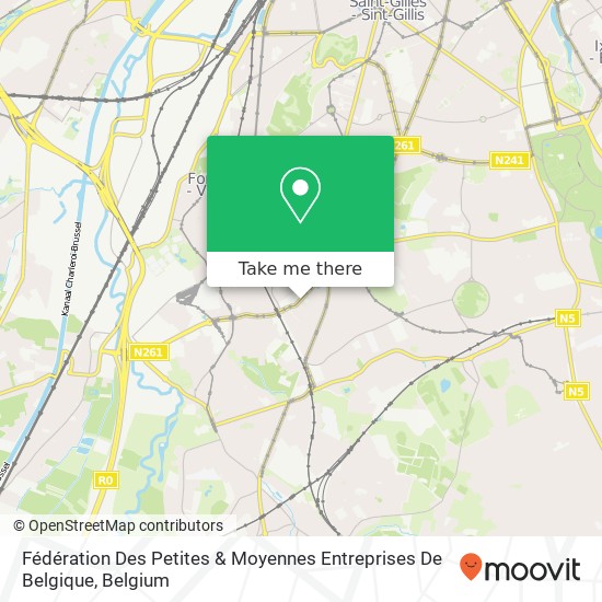 Fédération Des Petites & Moyennes Entreprises De Belgique map