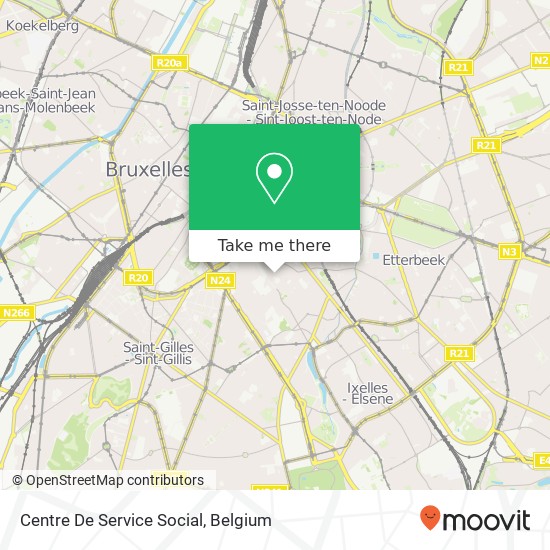 Centre De Service Social map