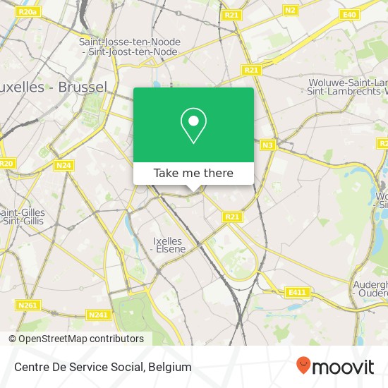 Centre De Service Social map