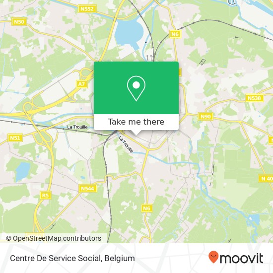 Centre De Service Social map