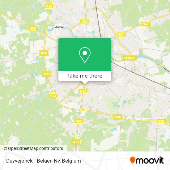 Duyvejonck - Belaen Nv map