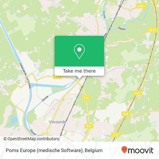 Poms Europe (medische Software) map