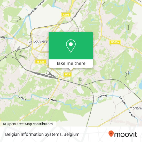 Belgian Information Systems map