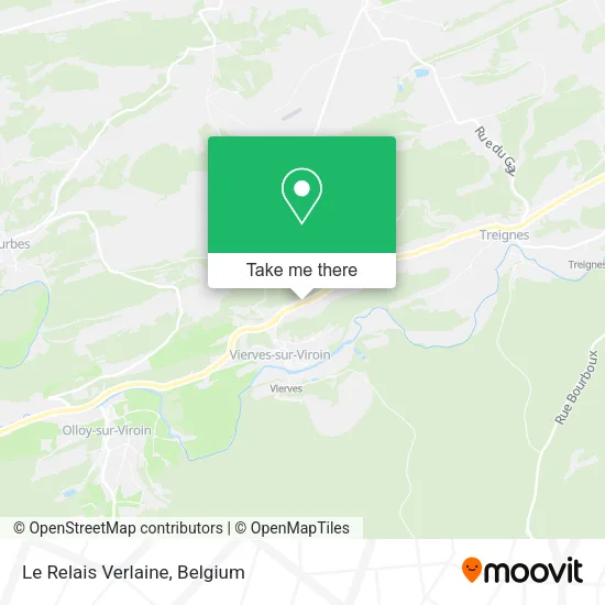 Le Relais Verlaine map