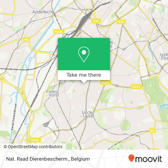 Nat. Raad Dierenbescherm. map