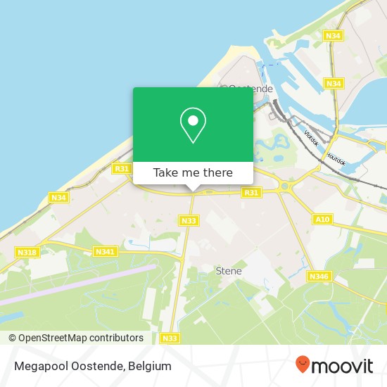 Megapool Oostende map
