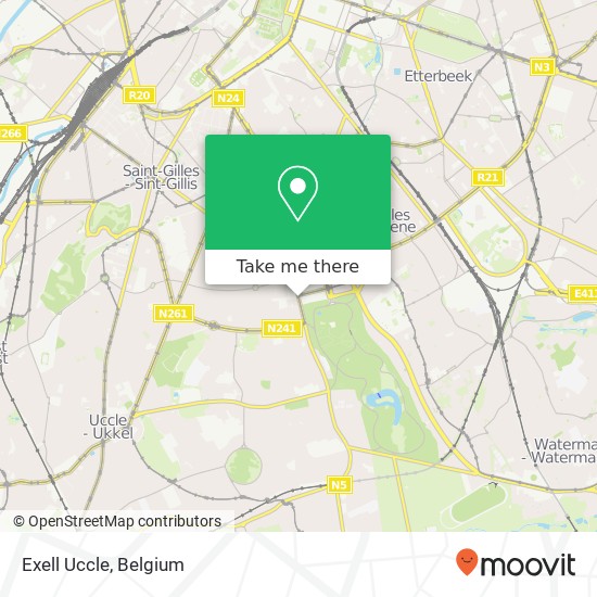 Exell Uccle map