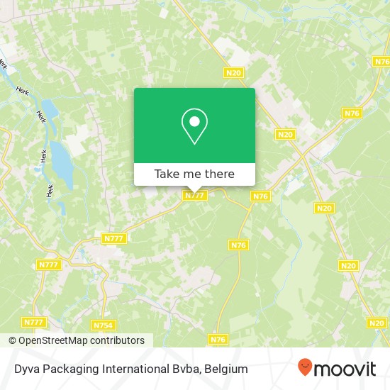 Dyva Packaging International Bvba map