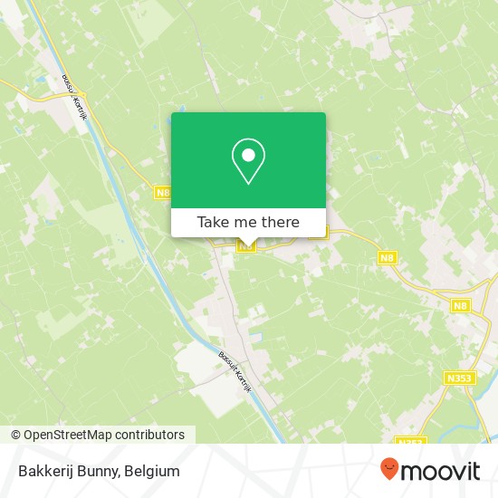 Bakkerij Bunny map