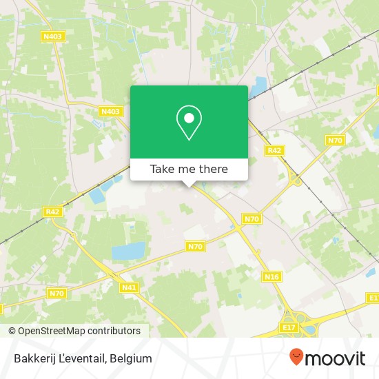 Bakkerij L'eventail map