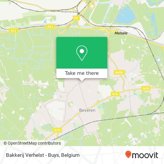 Bakkerij Verhelst - Buys map