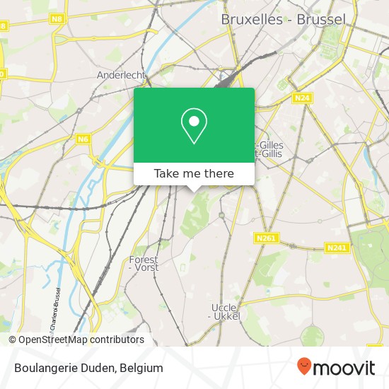 Boulangerie Duden map