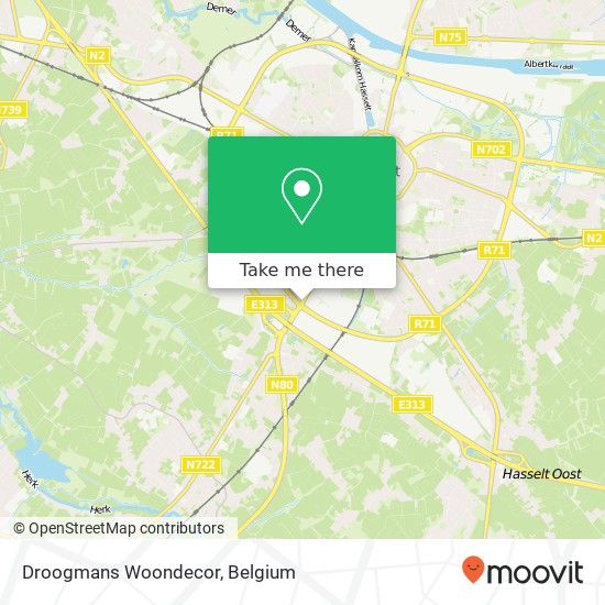 Droogmans Woondecor map