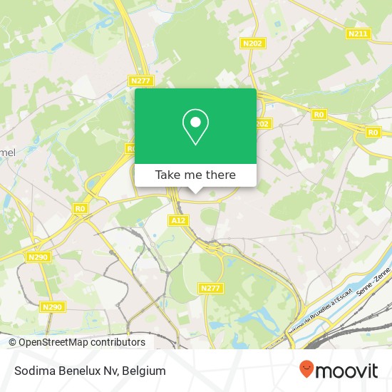 Sodima Benelux Nv map