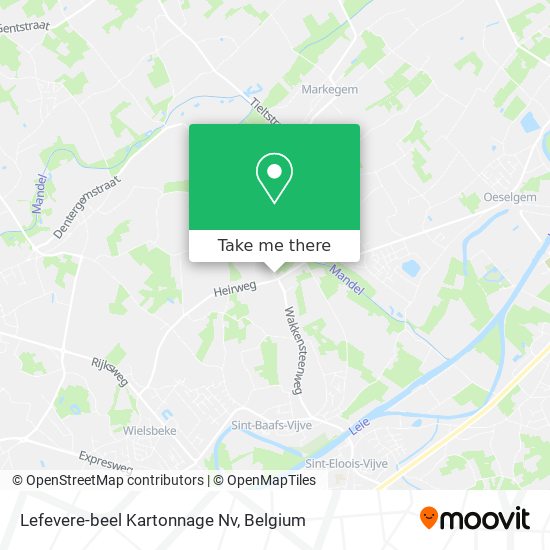Lefevere-beel Kartonnage Nv map