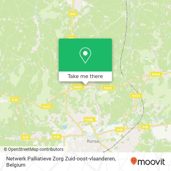 Netwerk Palliatieve Zorg Zuid-oost-vlaanderen map