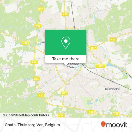 Onafh. Thuiszorg Ver. map