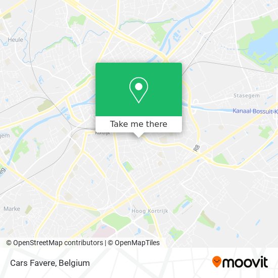 Cars Favere map