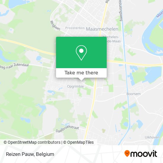 Reizen Pauw map