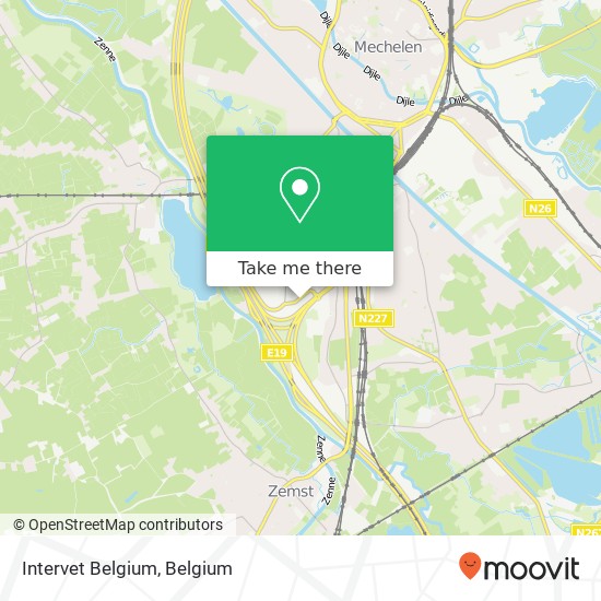 Intervet Belgium map