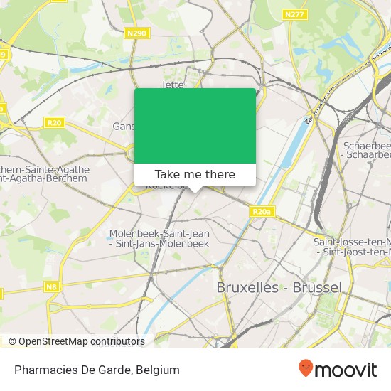 Pharmacies De Garde map