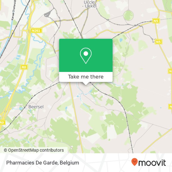 Pharmacies De Garde map