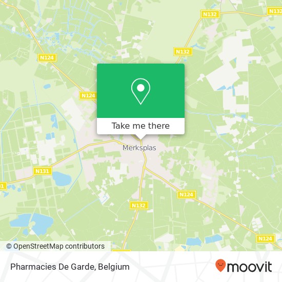 Pharmacies De Garde map