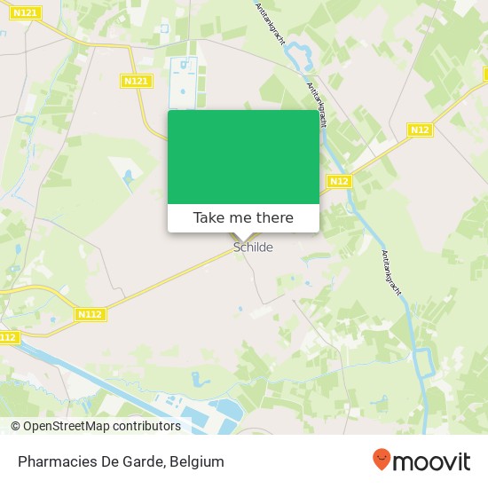 Pharmacies De Garde map