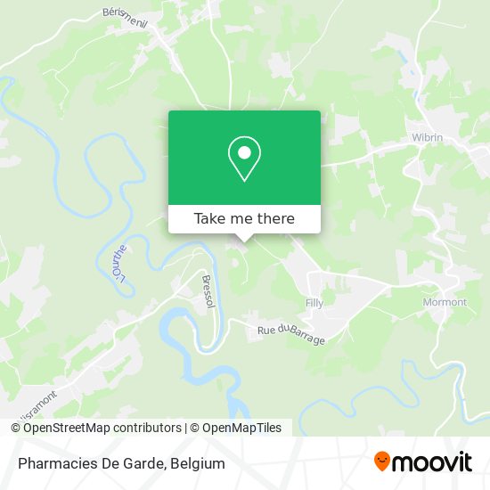Pharmacies De Garde plan