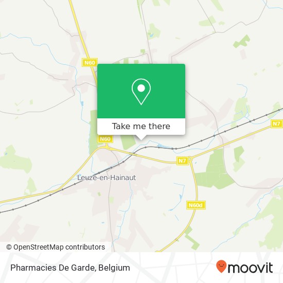 Pharmacies De Garde map