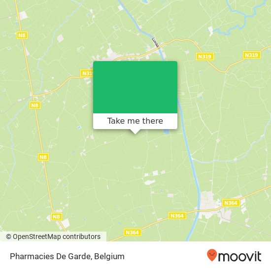 Pharmacies De Garde map