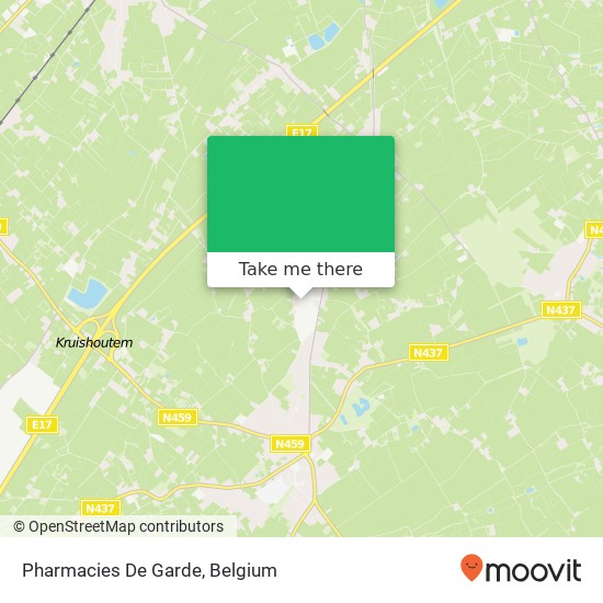 Pharmacies De Garde map