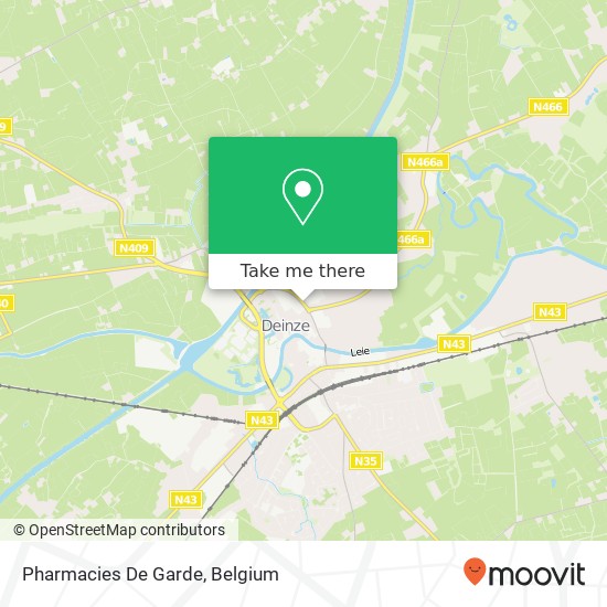 Pharmacies De Garde map