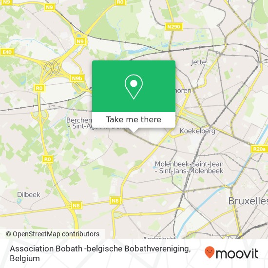 Association Bobath -belgische Bobathvereniging map
