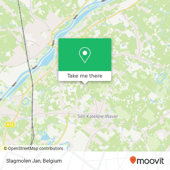 Slagmolen Jan map