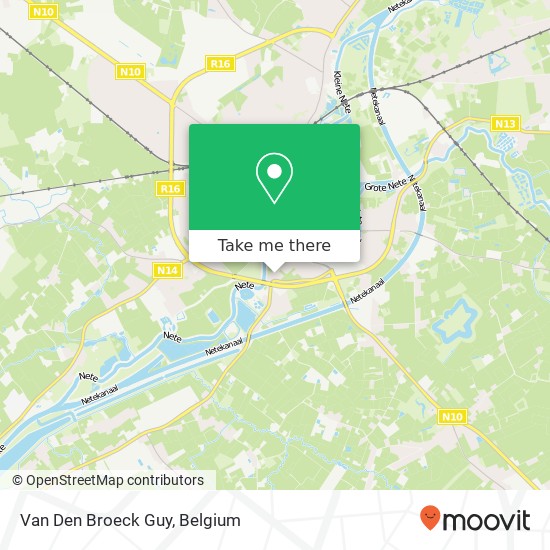 Van Den Broeck Guy map