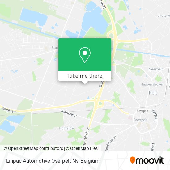 Linpac Automotive Overpelt Nv map